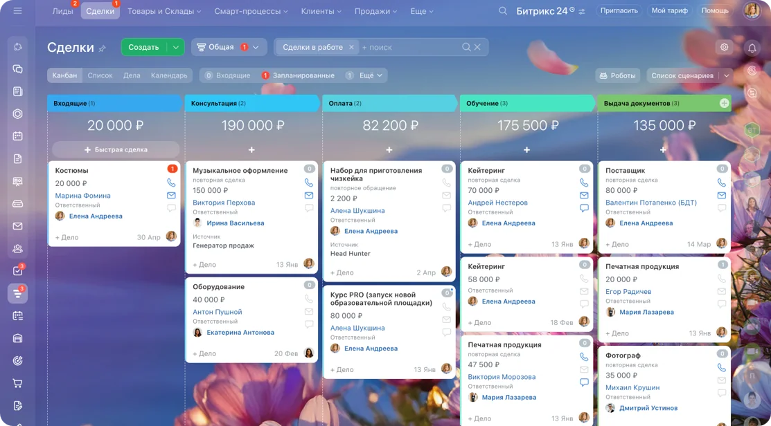 Корпоративный Bitrix24 для 150 сотрудников: визуальный материал